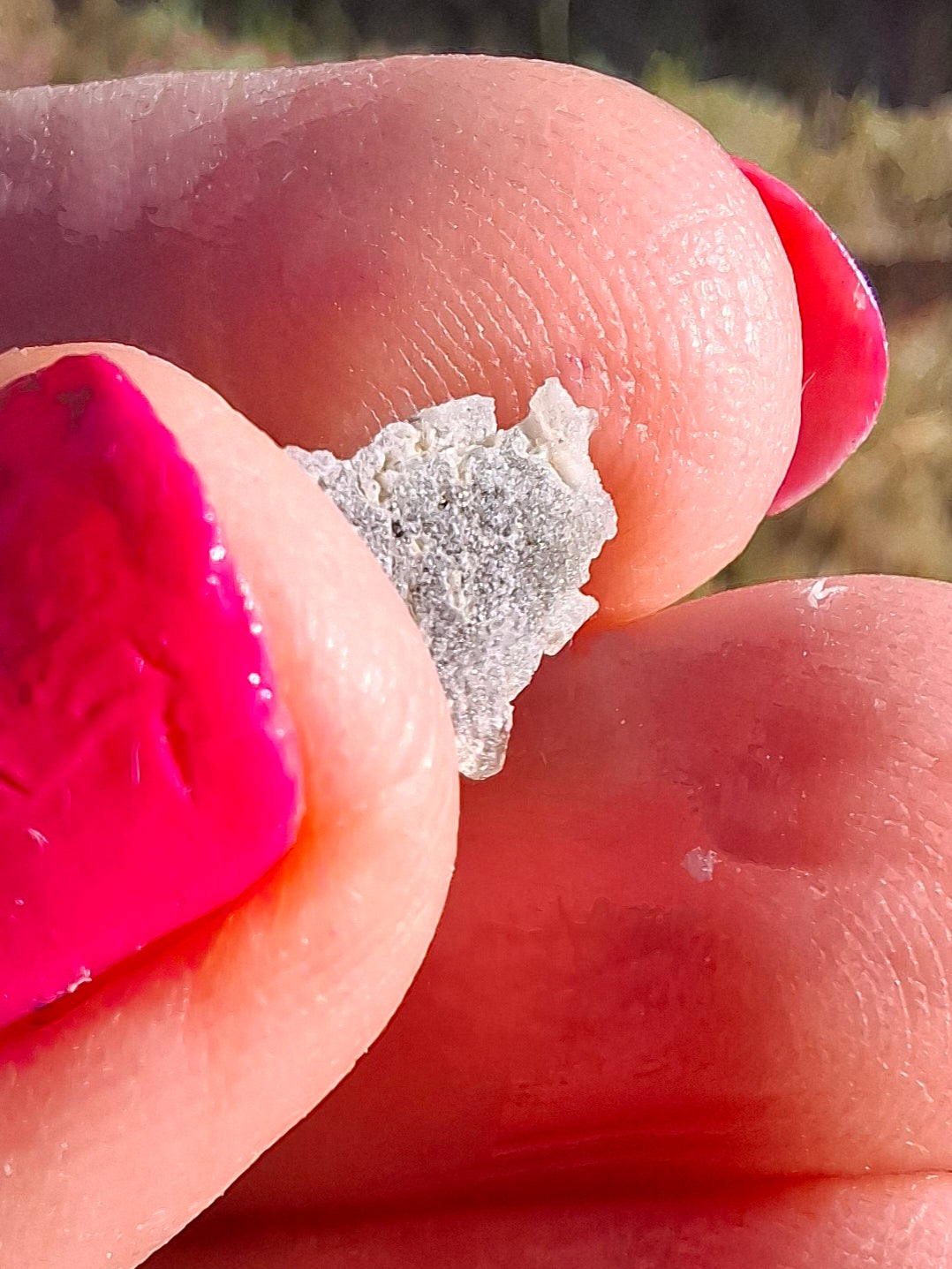 Moldavite Piece, SNOWFLAKE, FROSTED, BRUSNA, 0.36g, Tektite (Ref: 1506)
