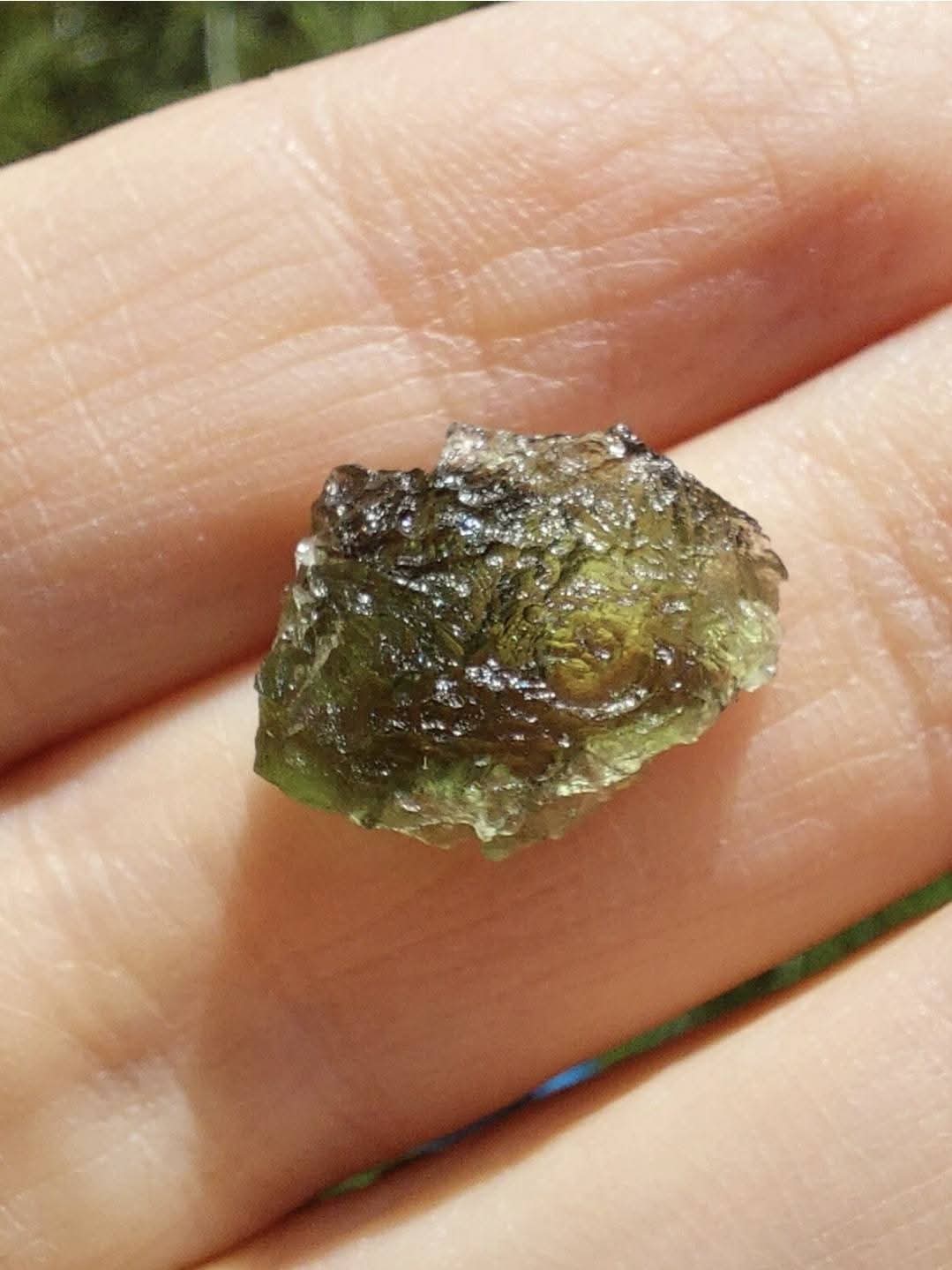 Moldavite Piece, 0.91g, Tektite (Ref: 924)