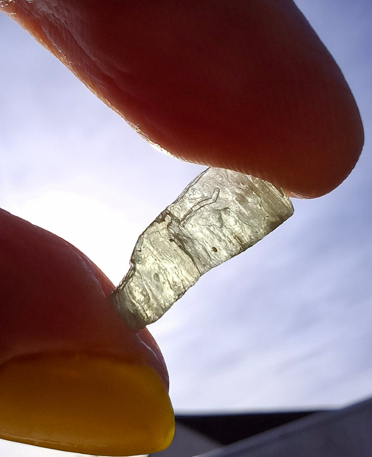 Moldavite Piece, 0.39g, Tektite (Ref: 1507)
