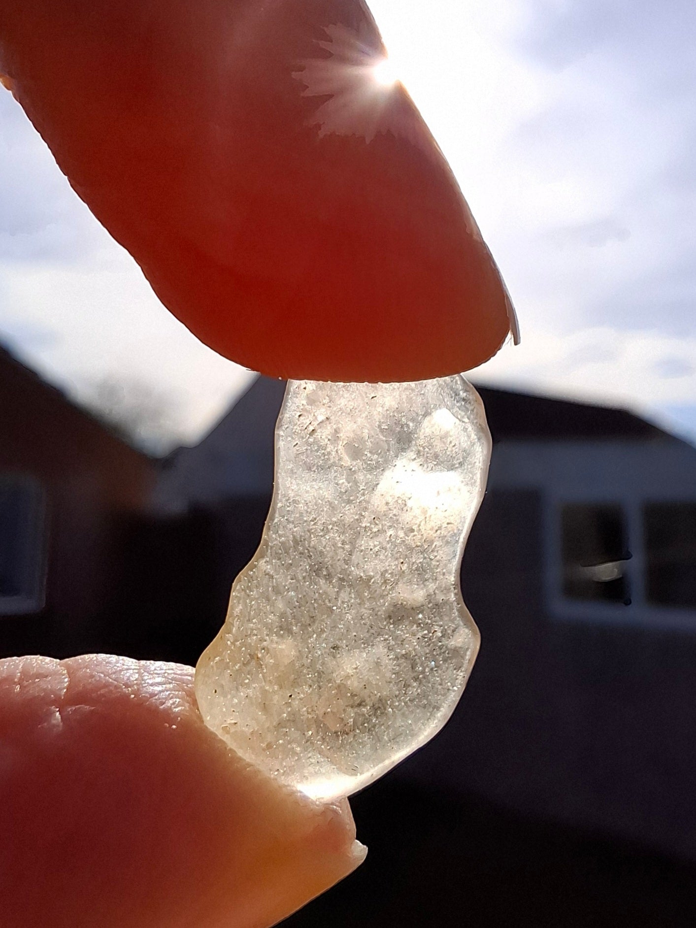 Libyan Desert Glass small Piece, 0.90g, Tektite (Ref: L1344)