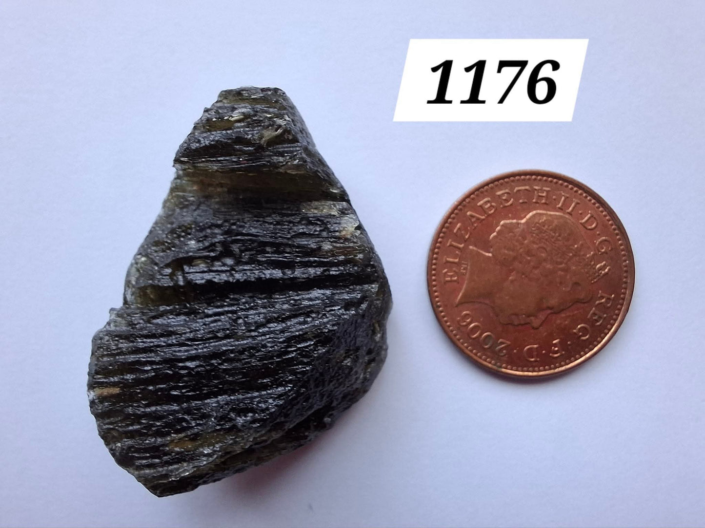 Moldavite Piece, JAKULE, 11.41g, Tektite (Ref: 1176)