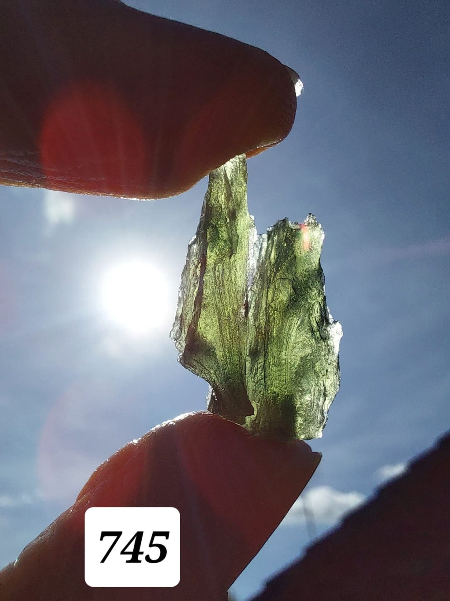 Moldavite Piece, ANGEL CHIME, 2.18g, Tektite (Ref: 745)