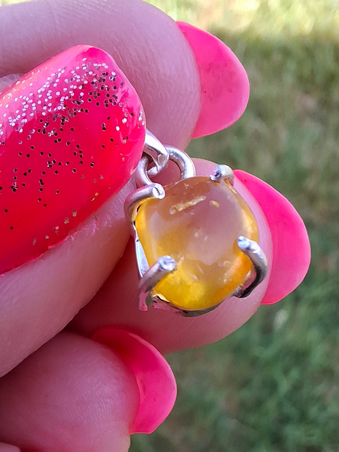 Baltic Amber Pendant, 925 Silver, Fossil (Ref: AP16)
