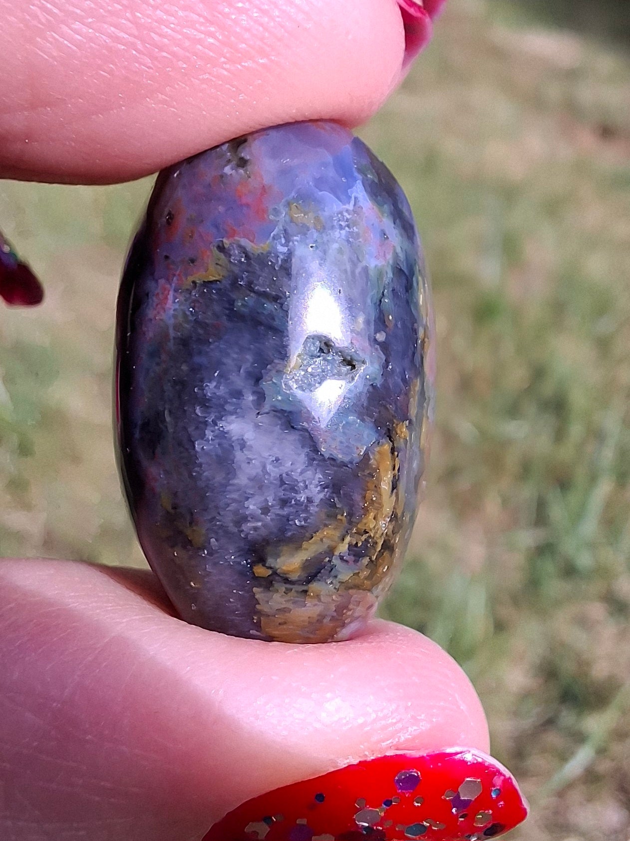 Ocean Jasper, Tumble Stone, Crystal (Ref: T201)