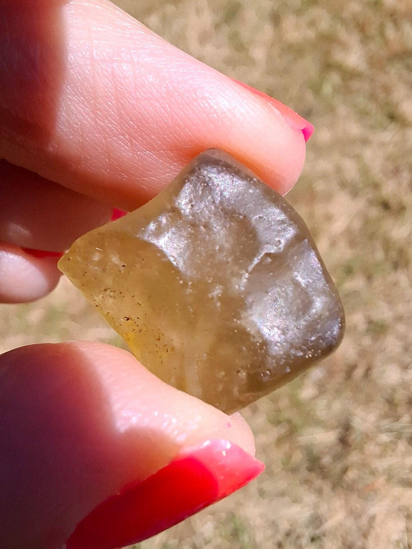 Libyan Desert Glass (darker) Piece, 4.92g, Tektite (Ref: L1364)