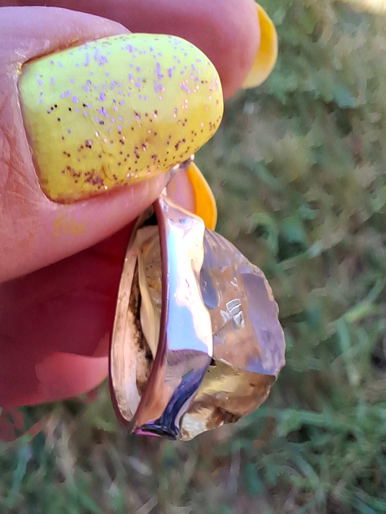 Libyan Desert Glass Pendant, 925 Silver, Tektite (Ref: LP112)