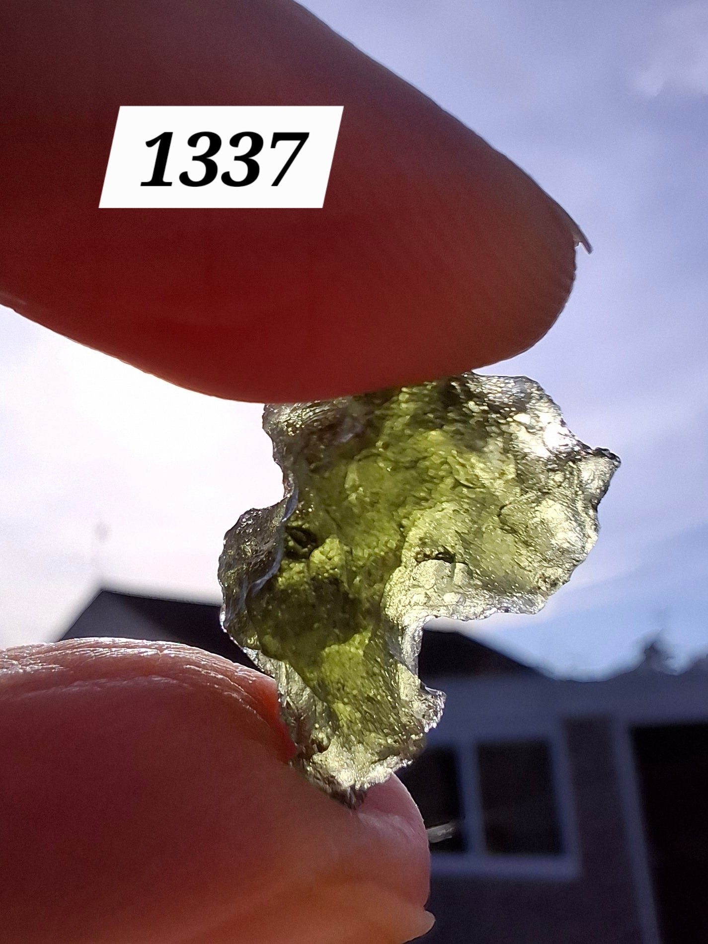Moldavite Piece, 2.18g, Tektite (Ref: 1337)