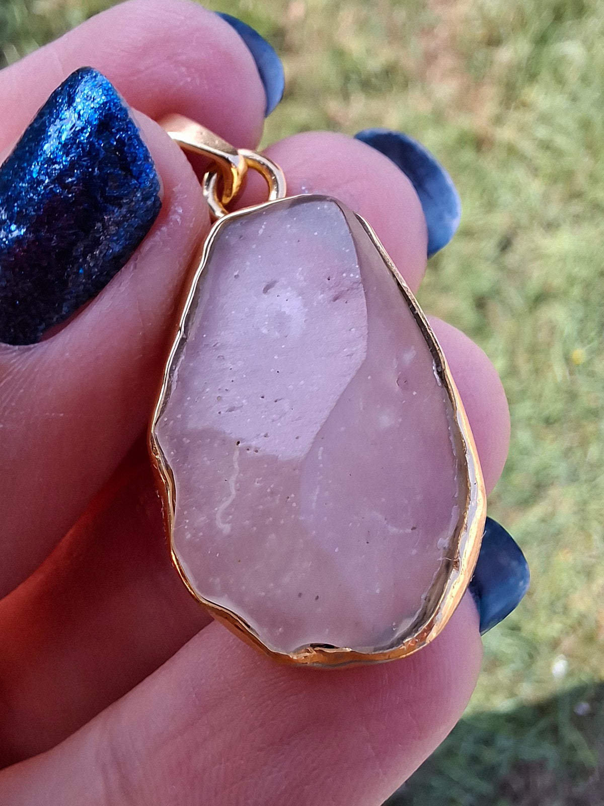 Libyan Desert Glass Pendant, 14K GOLD Plated, Tektite (Ref: LP114)