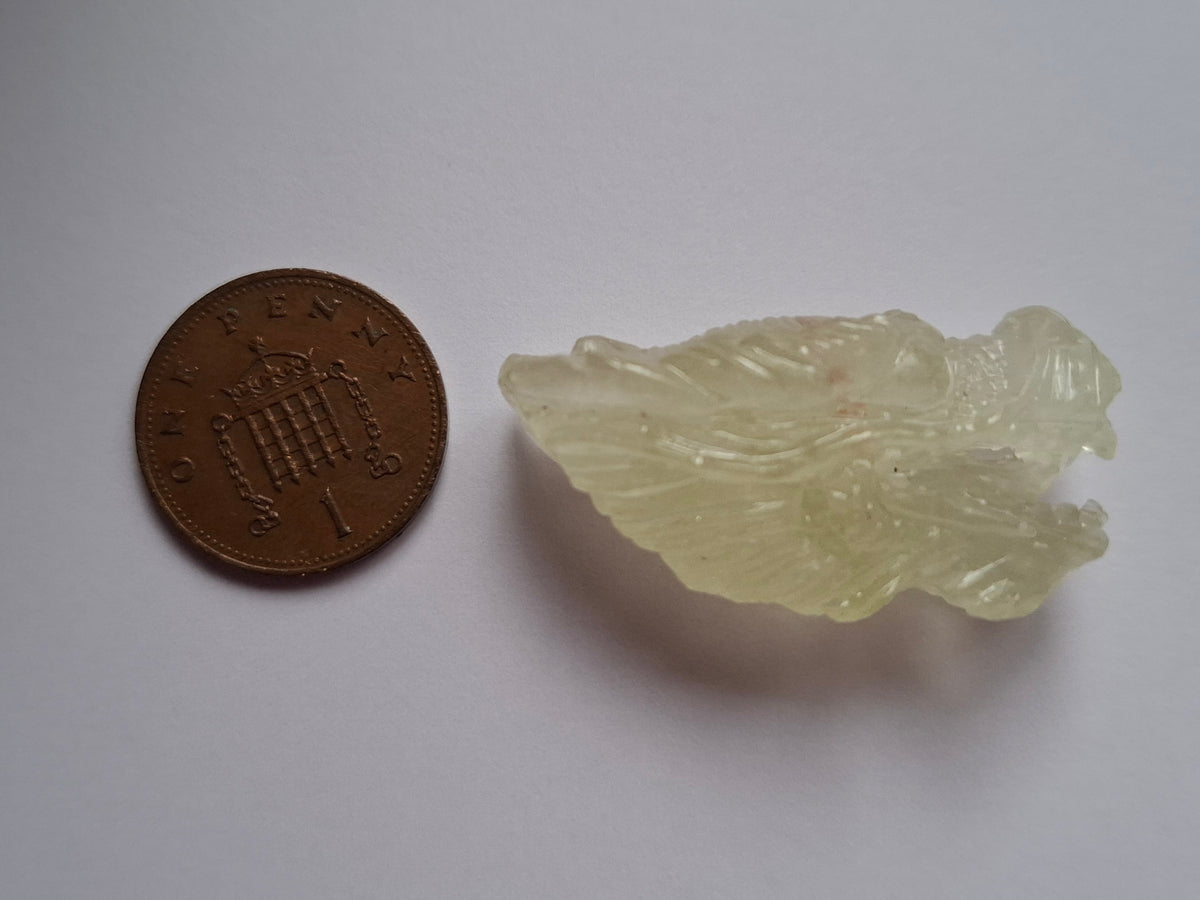 Libyan Desert Glass DRAGON HEAD carving, 9.66g, Tektite (Ref: Dragon 3)