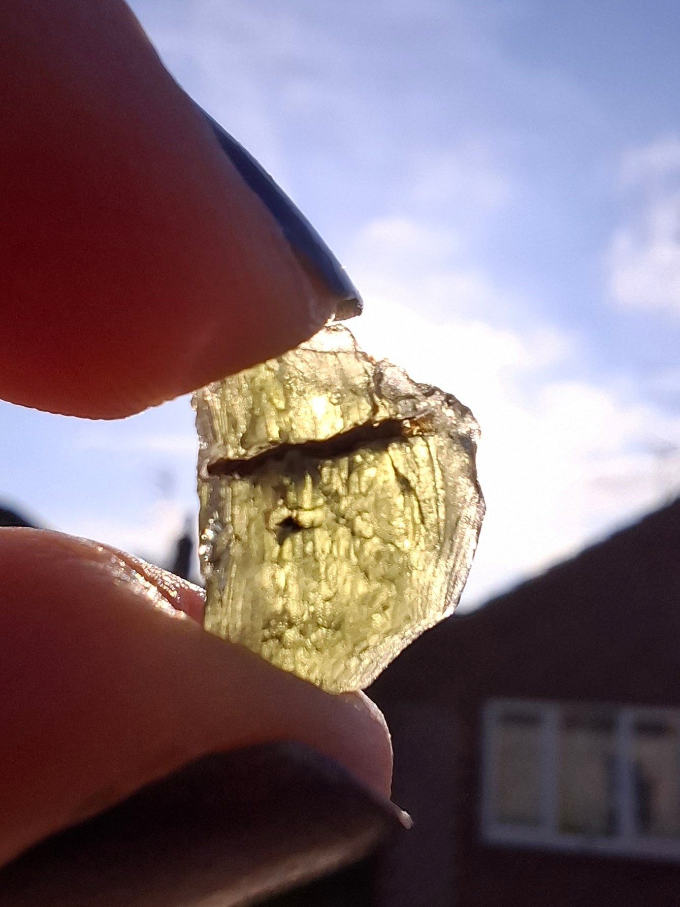 Moldavite Piece, 1.00g, Tektite (Ref: 1399)