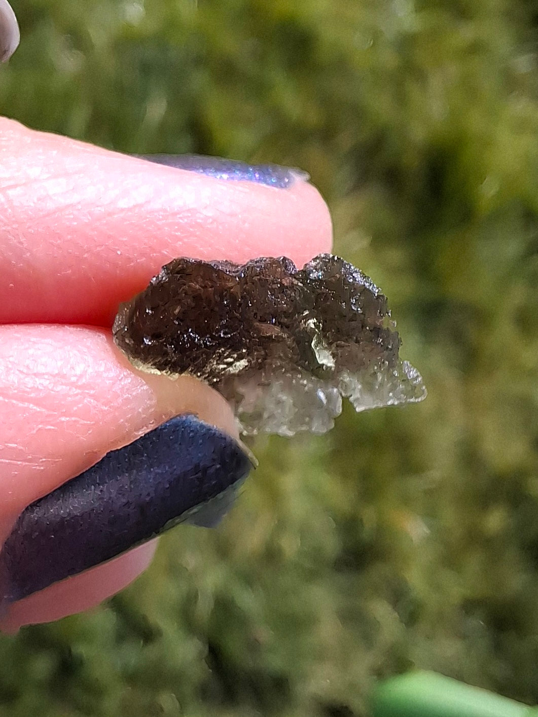 Moldavite Piece, 0.80g, Tektite (Ref: 1397)