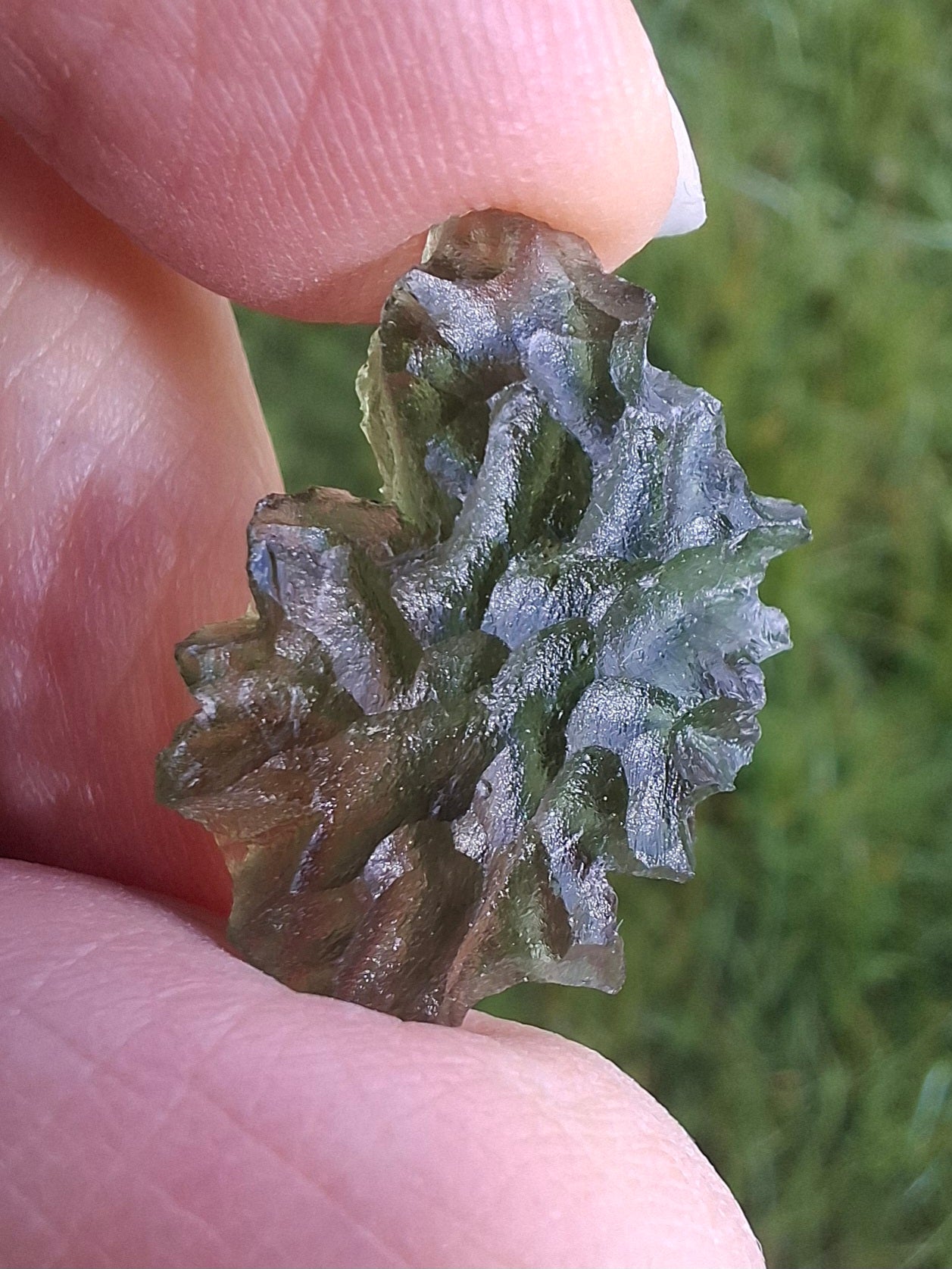 Moldavite Piece, JEZKOVNA BESEDNICE, 1.92g, Tektite (Ref: 1273)