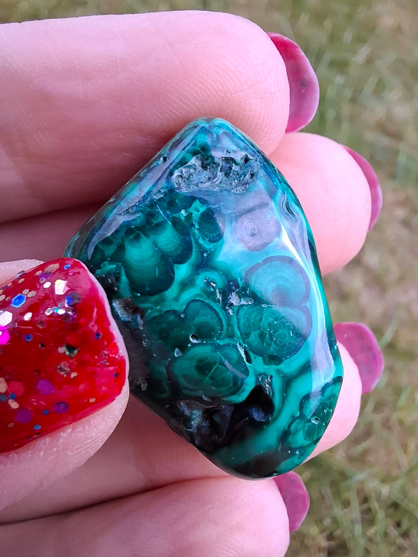 Malachite, Tumble Stone, Crystal (Ref: T157)
