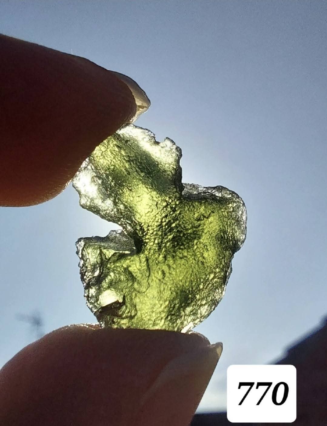 Moldavite Piece, 1.84g, Tektite (Ref: 770)