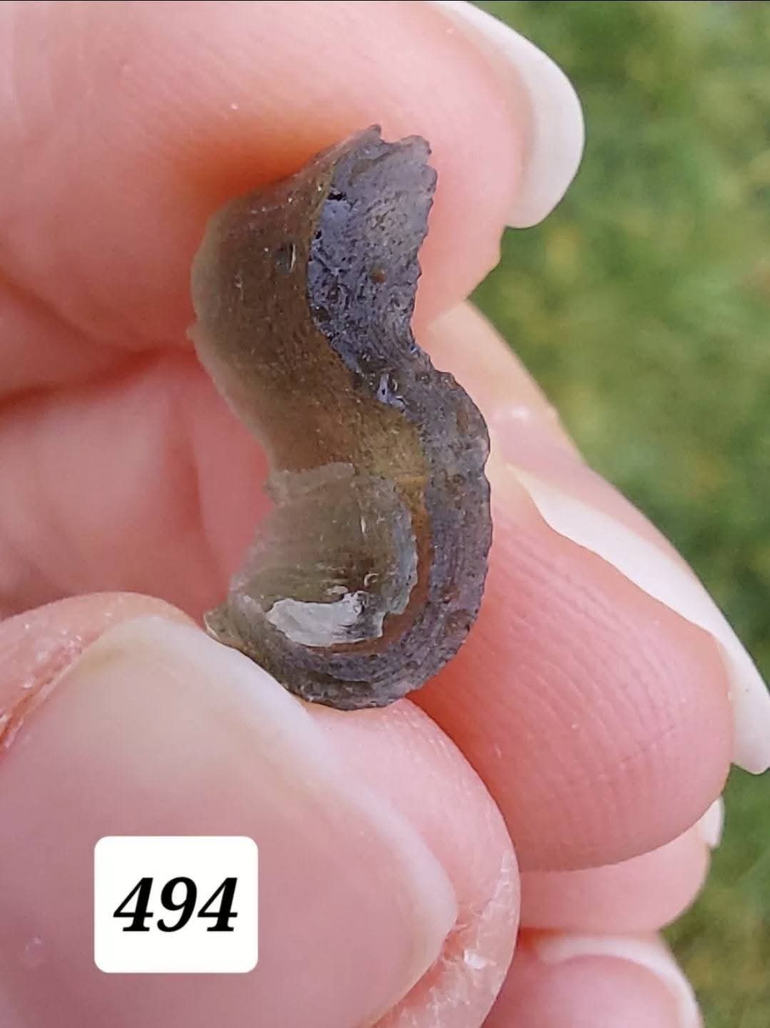 Moldavite Piece, 0.94g, Tektite (Ref: 494)