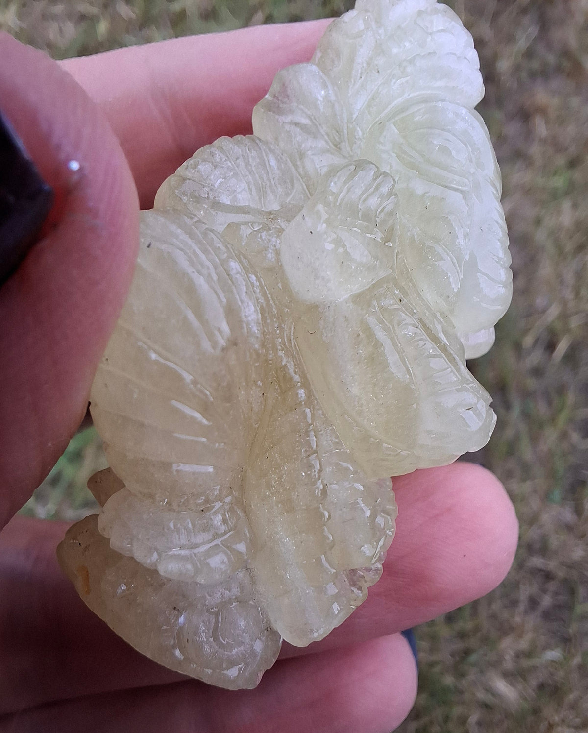 Libyan Desert Glass GANESHA craving, 31.21g, Tektite (Ref: Ganesha2)