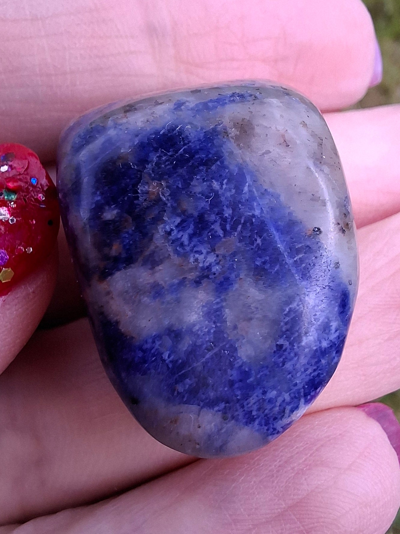 Sodalite, Tumble Stone, Crystal (Ref: T156)