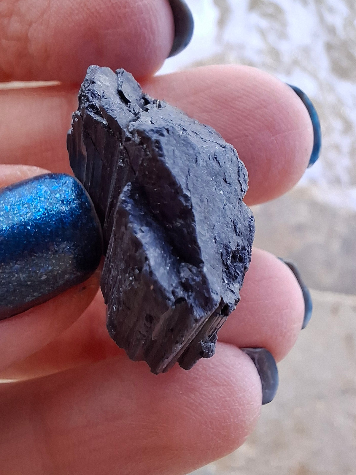 Black Tourmaline RAW, 11.70g, Crystal (Ref: RBT6)