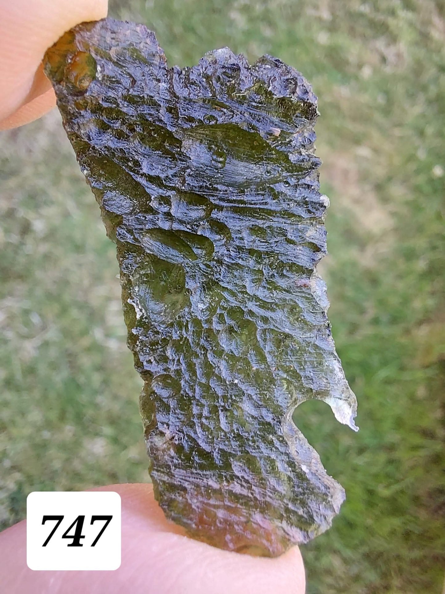 Moldavite Piece, MALY CHLUM, 5.57g, Tektite (Ref: 747)