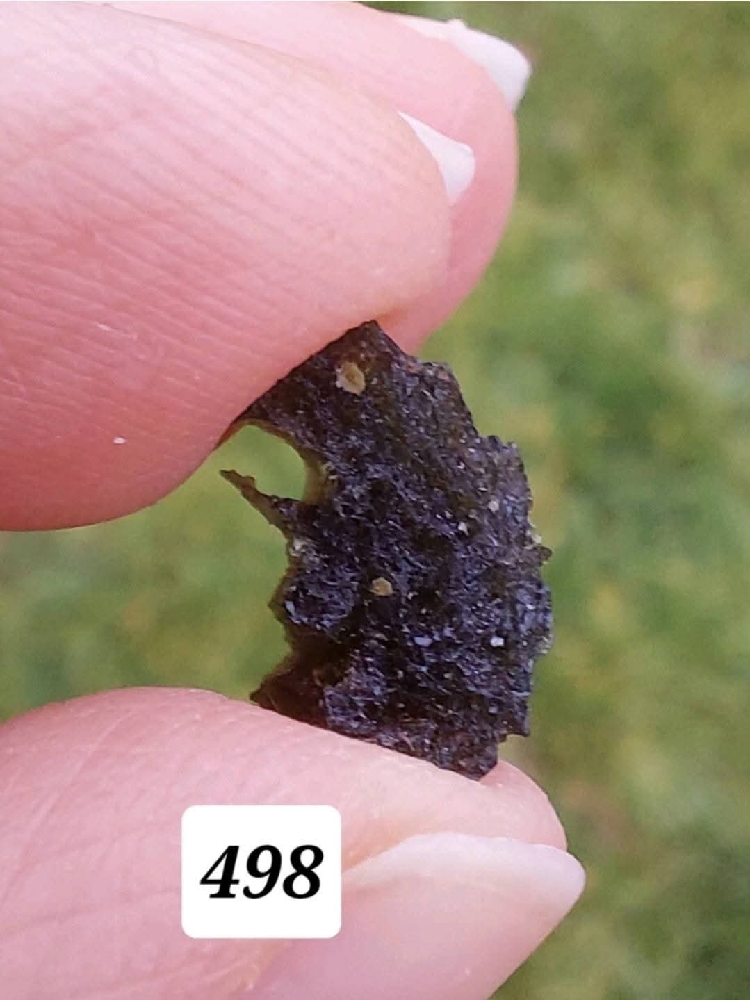 Moldavite Piece, 0.87g, Tektite (Ref: 498)