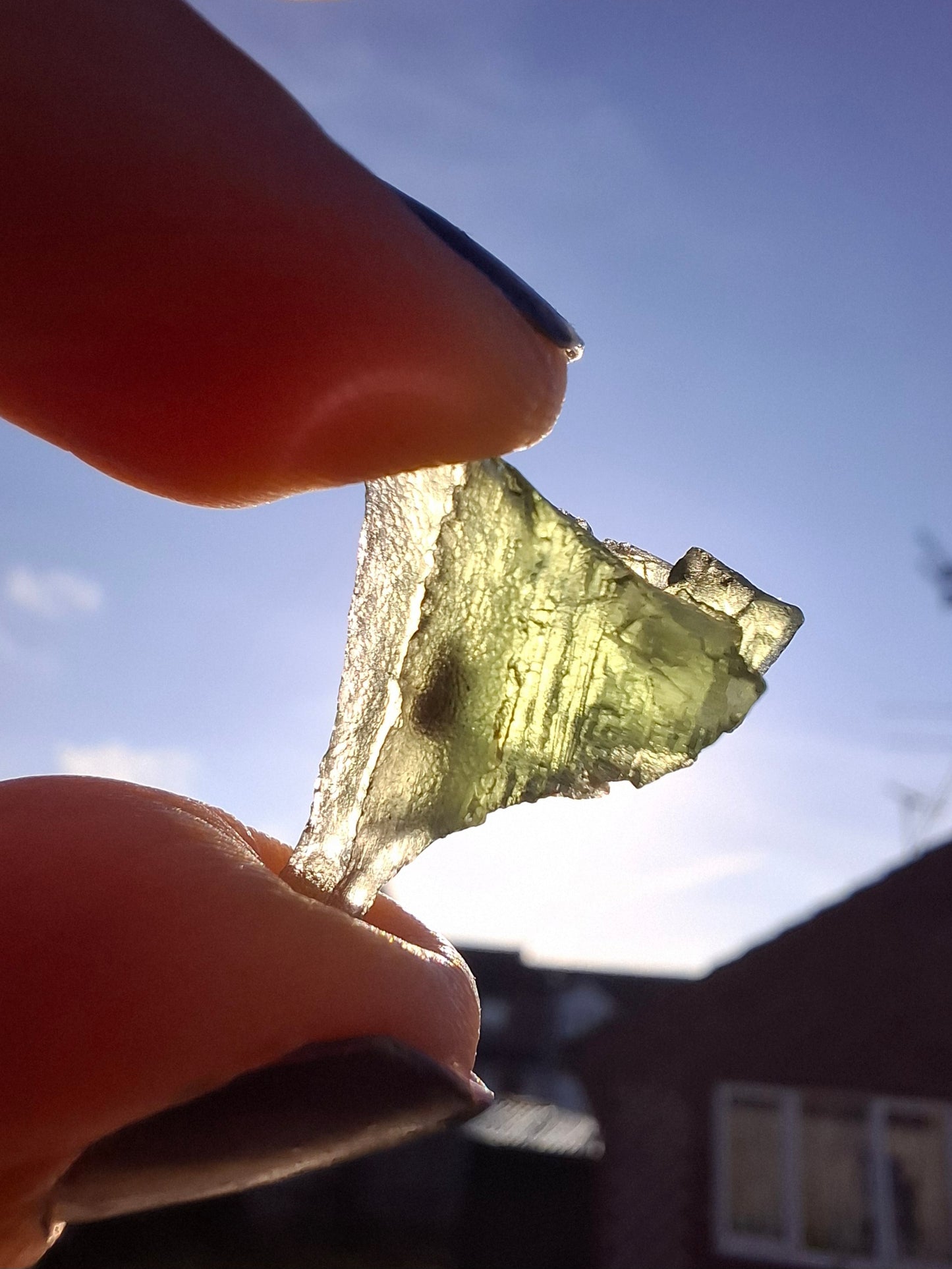 Moldavite Piece, 1.94g, Tektite (Ref: 1390)