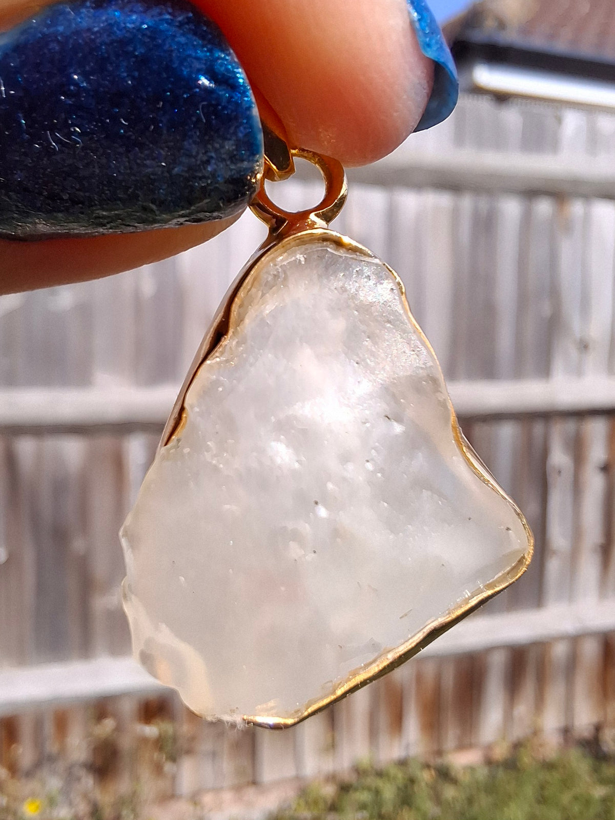 Libyan Desert Glass Pendant, 14K GOLD Plated, Tektite (Ref: LP121)
