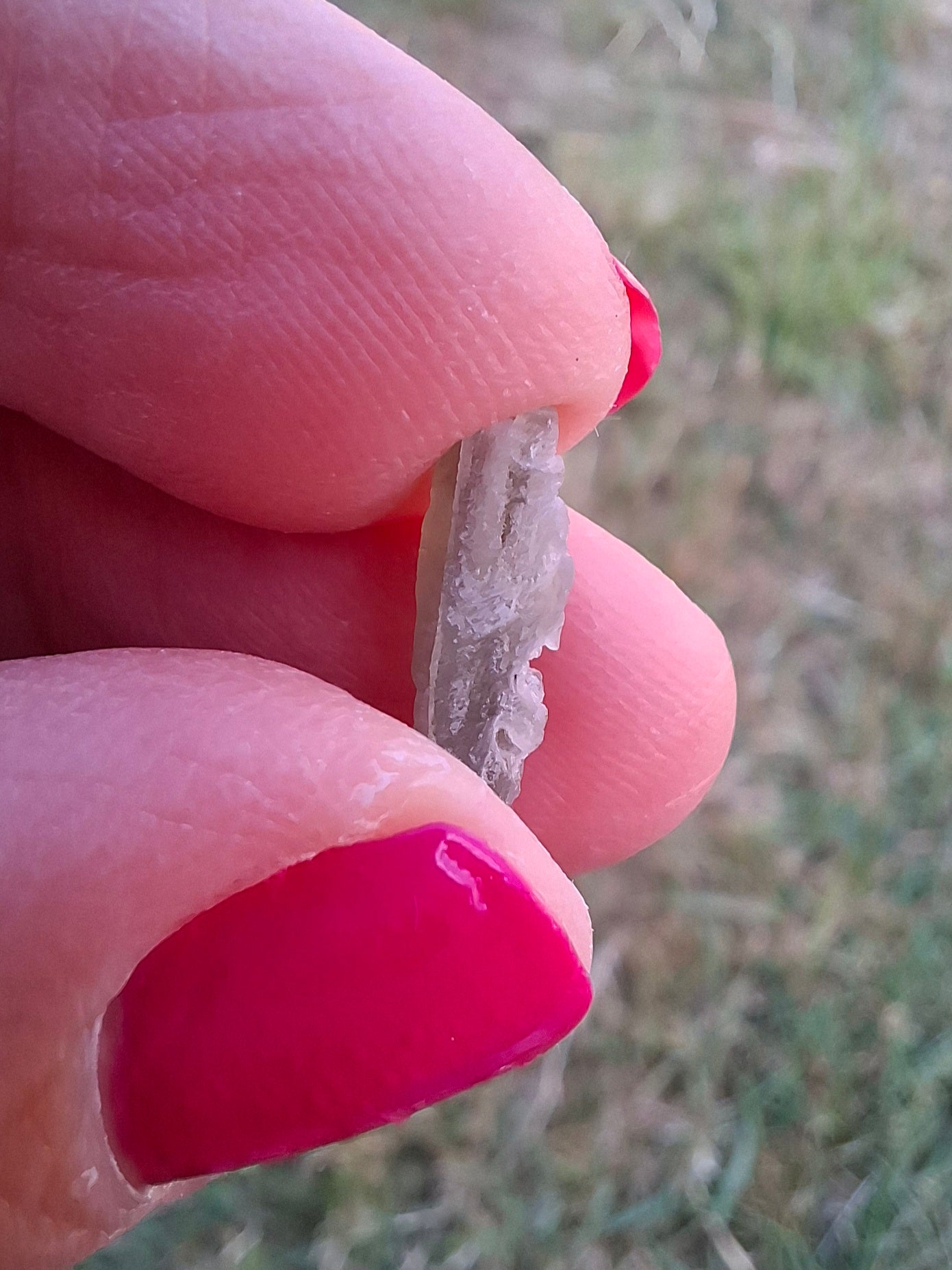 Moldavite Piece, SNOWFLAKE, FROSTED, BRUSNA, Tektite (Ref: 1494)
