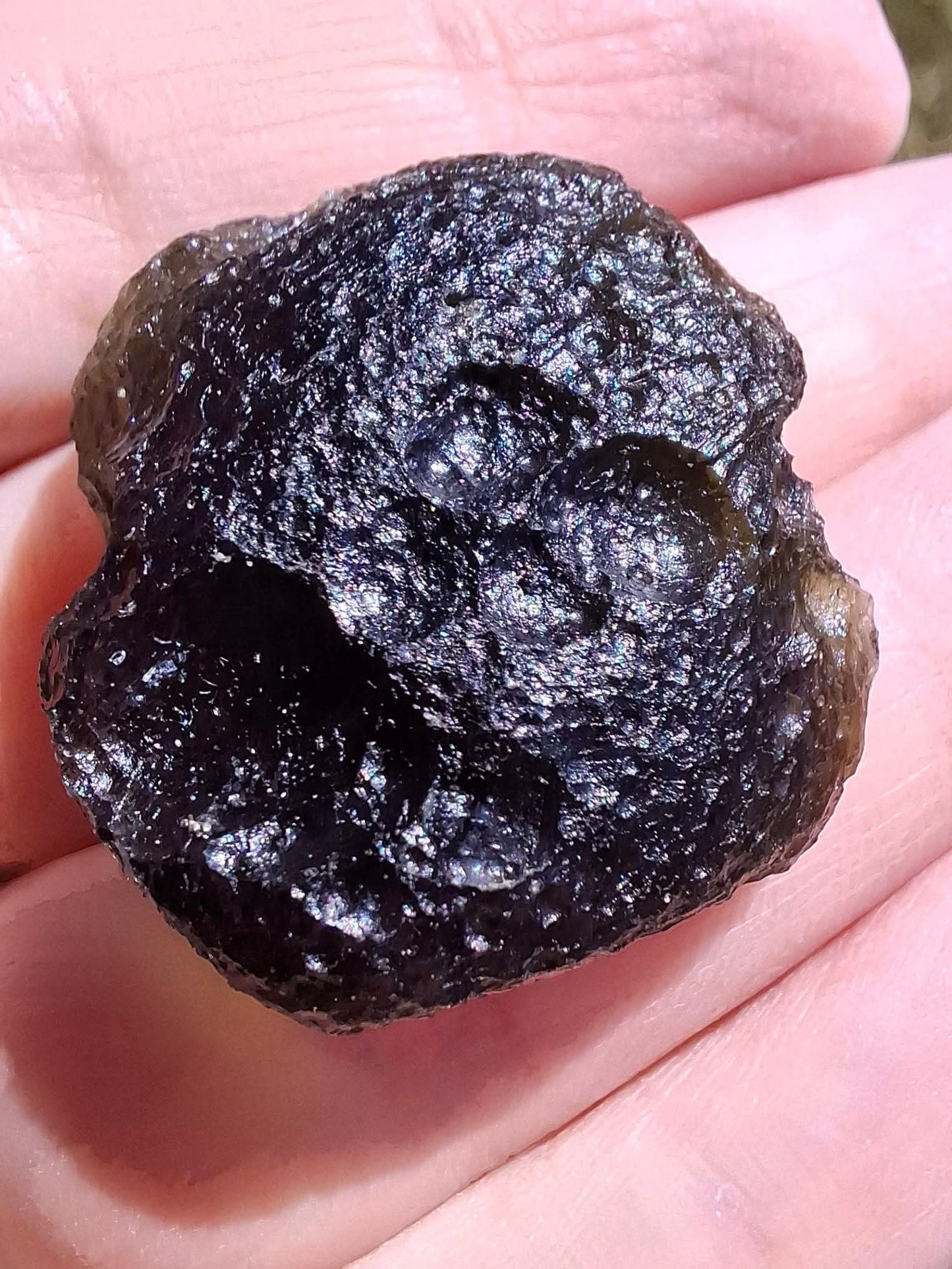 Moldavite Piece, CHLUM, 14.24g, Tektite (Ref: 1181)