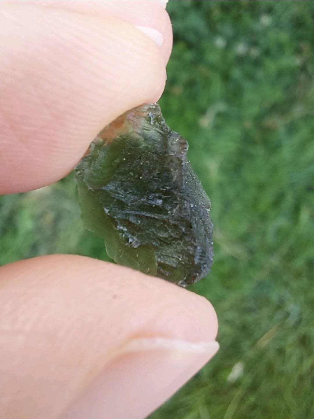 Moldavite Piece, 0.99g, Tektite (Ref: 866)