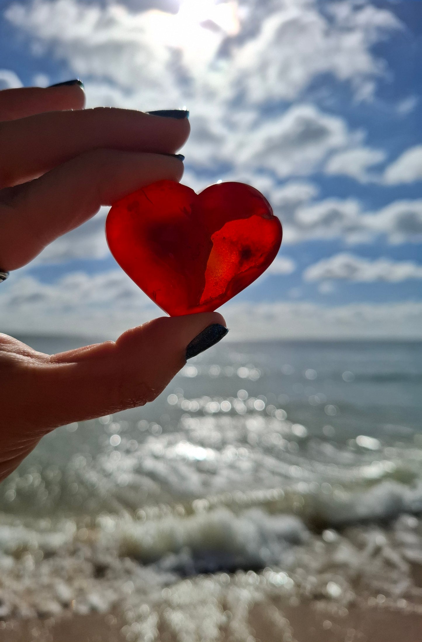 Druzy Carnelian Heart, Crystal (Ref:DCH2)