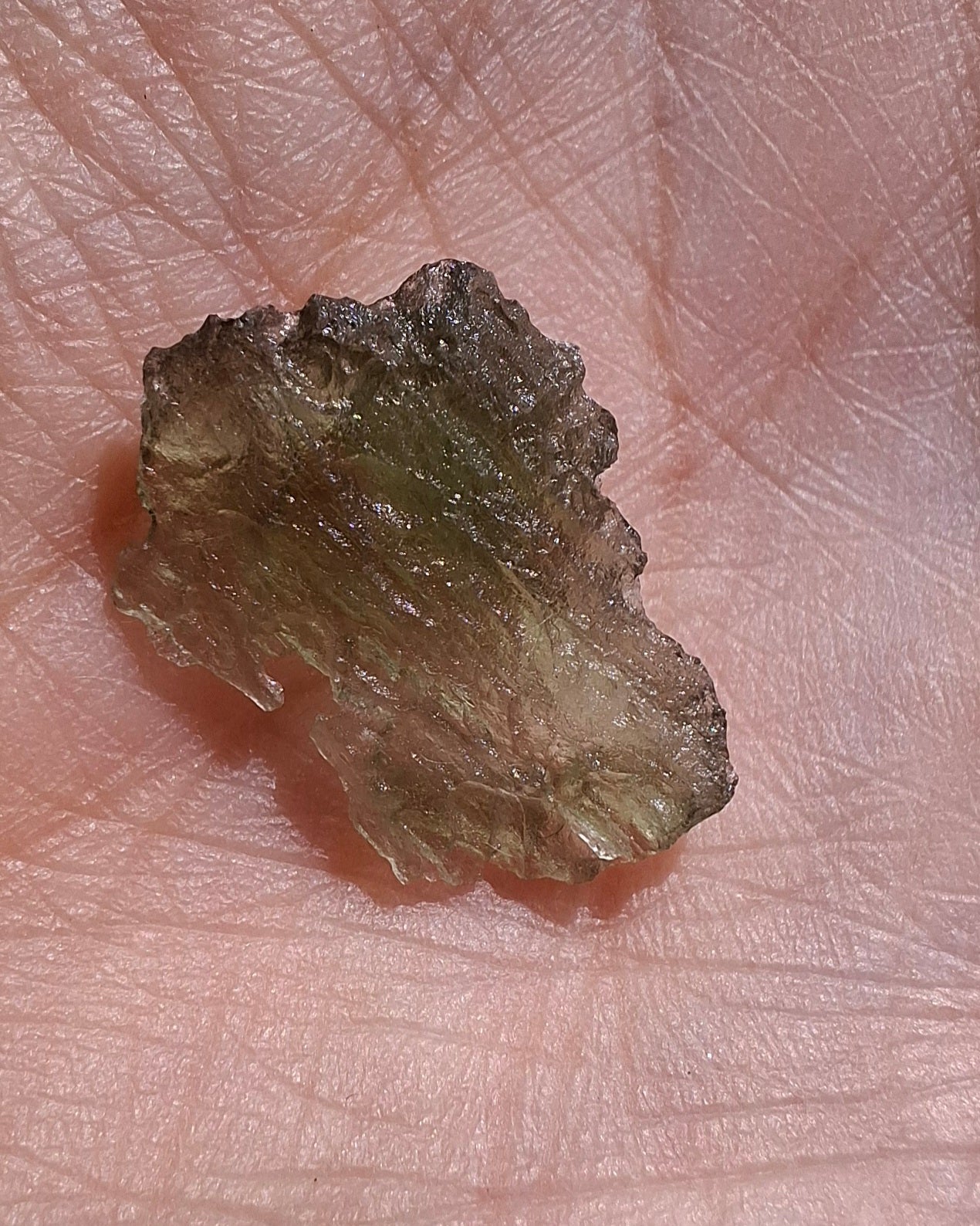 Moldavite Piece, 0.80g, Tektite (Ref: 1397)