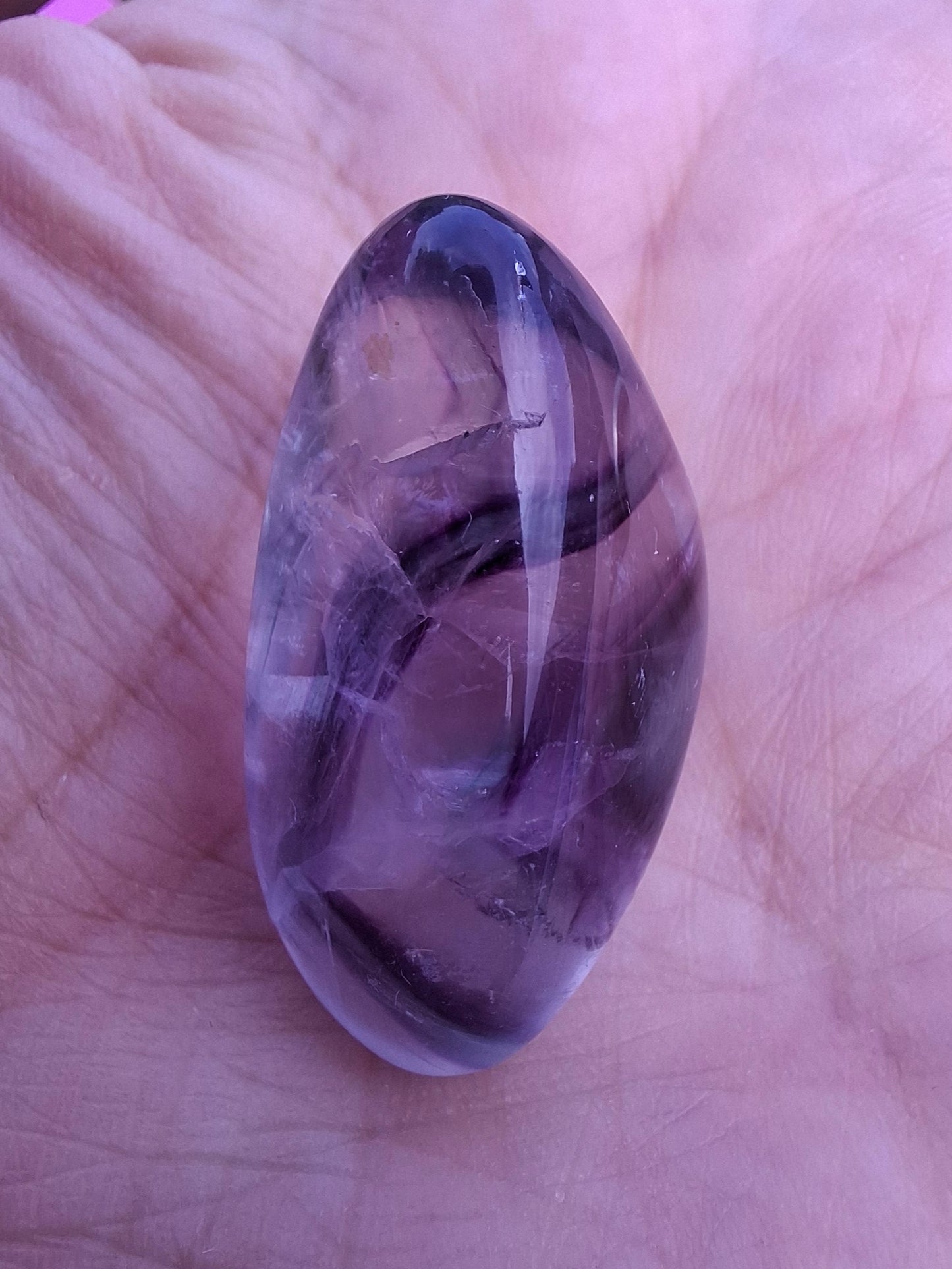 Fluorite, Tumble Stone, Crystal (Ref :T46)