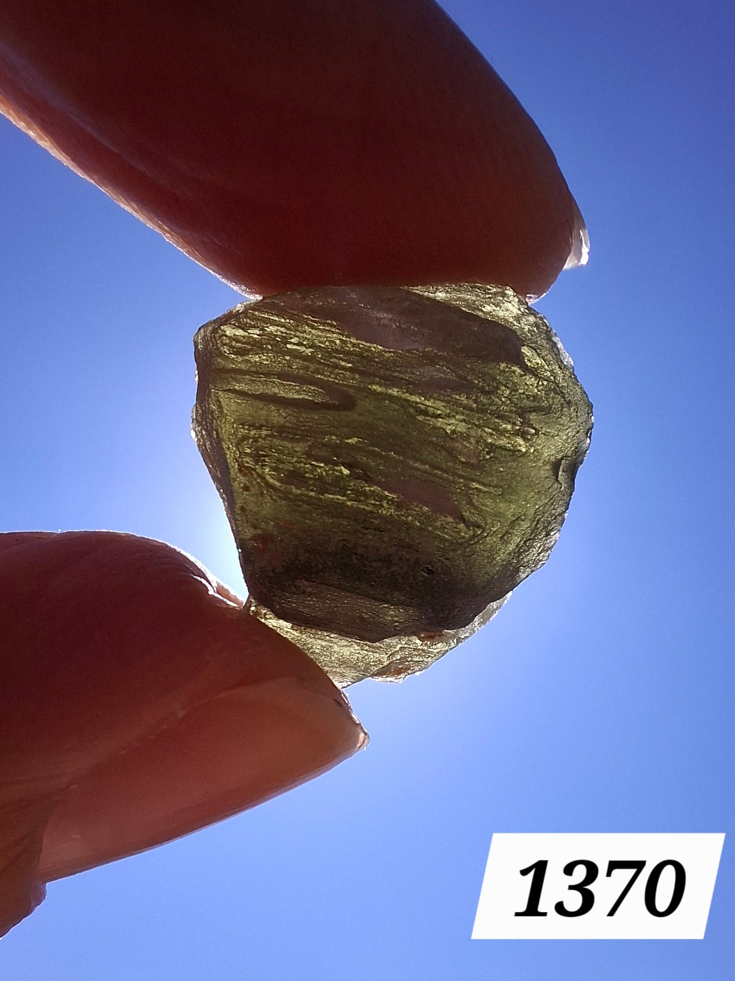 Moldavite Piece, SNOWFLAKE, FROSTED, BARTOCHOV, 3.00g, Tektite (Ref: 1370)