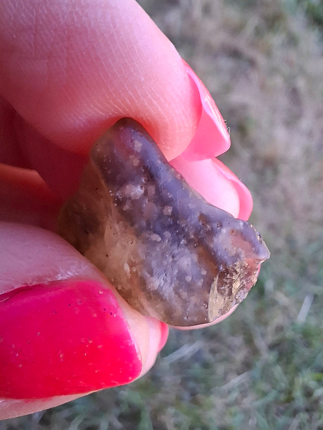 Libyan Desert Glass (darker) Piece, 3.40g, Tektite (Ref: L1362)