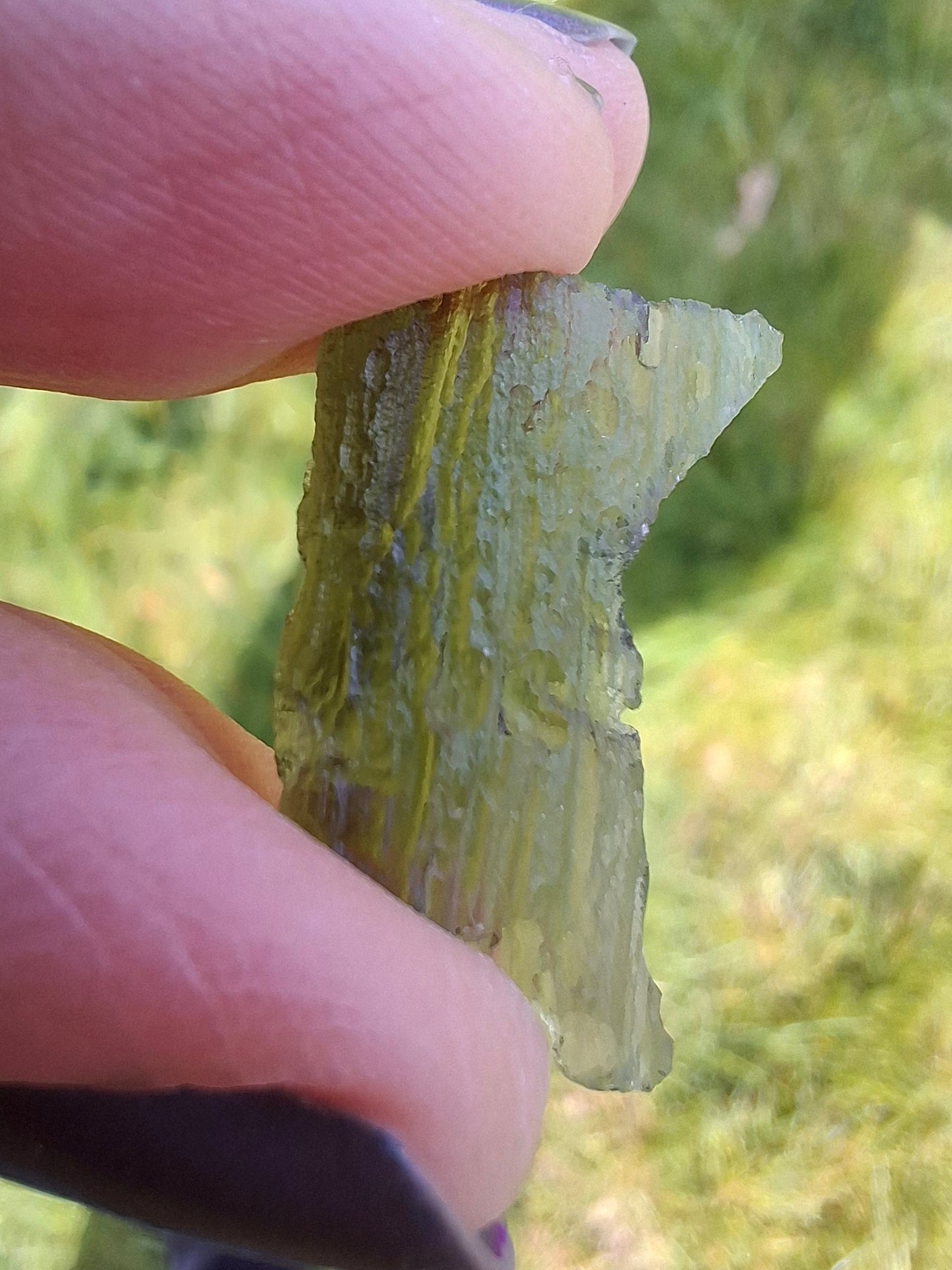 Moldavite Piece, 1.07g, Tektite (Ref: 1394)