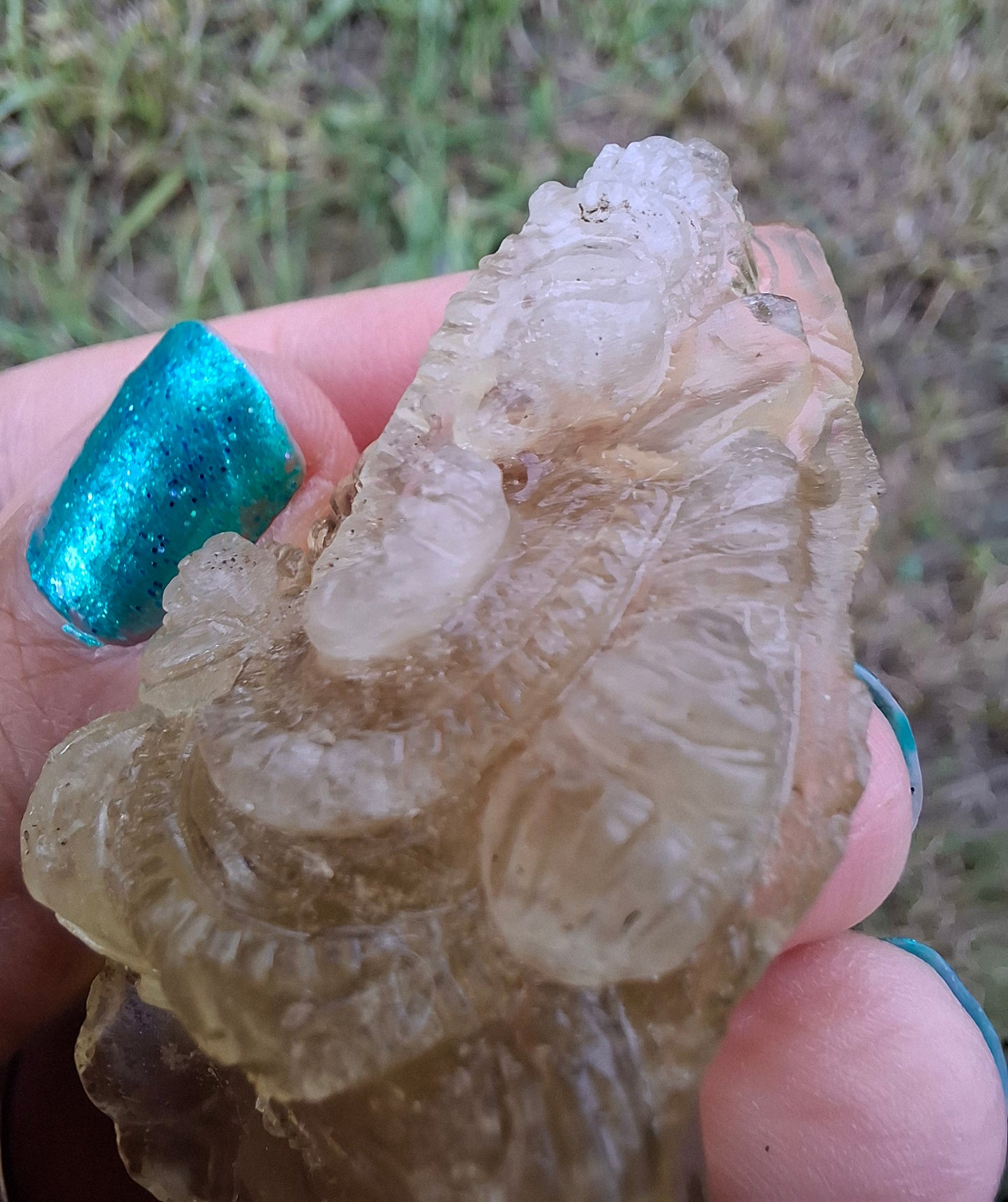 Libyan Desert Glass carving, GANESHA, 26.47g, Tektite (Ref: Ganesha1)