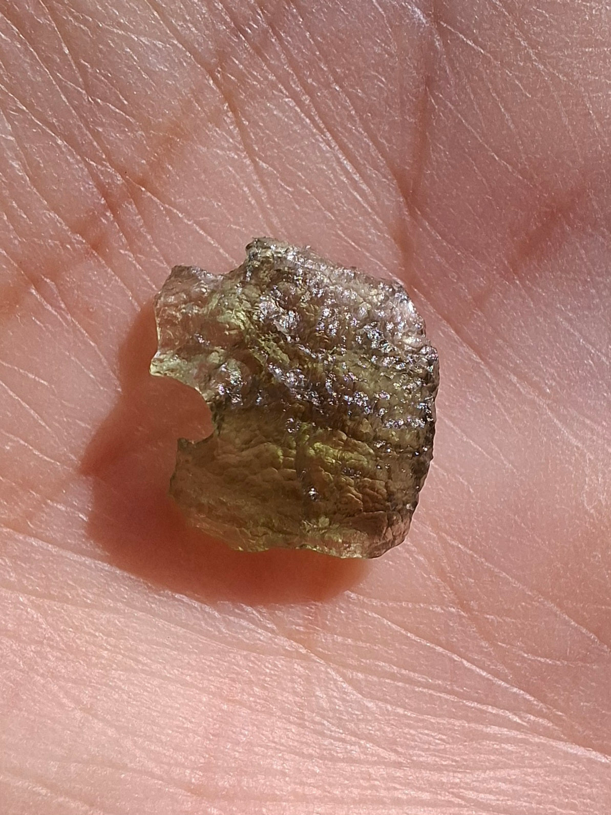 Moldavite Piece, 0.59g, Tektite (Ref: 1428)