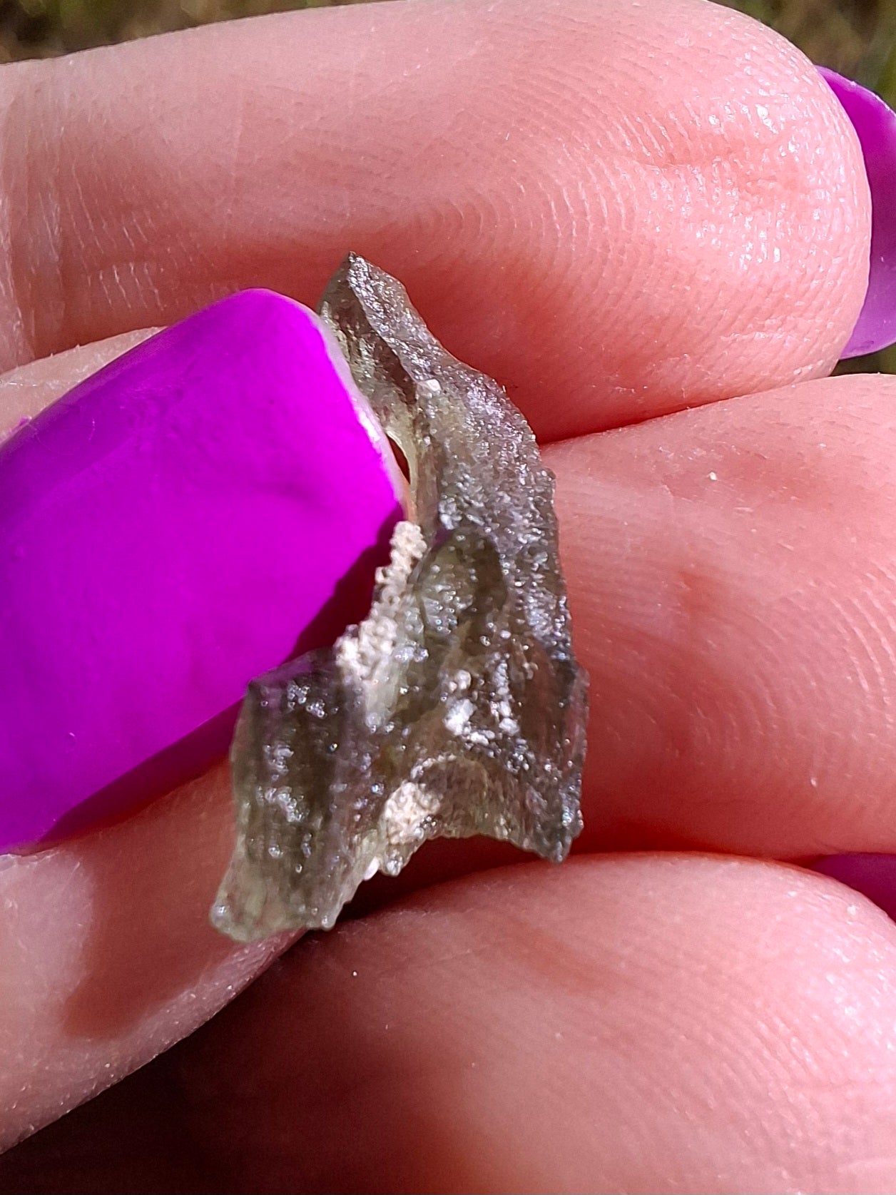 Moldavite Piece, 0.48g, Tektite (Ref: 1463)