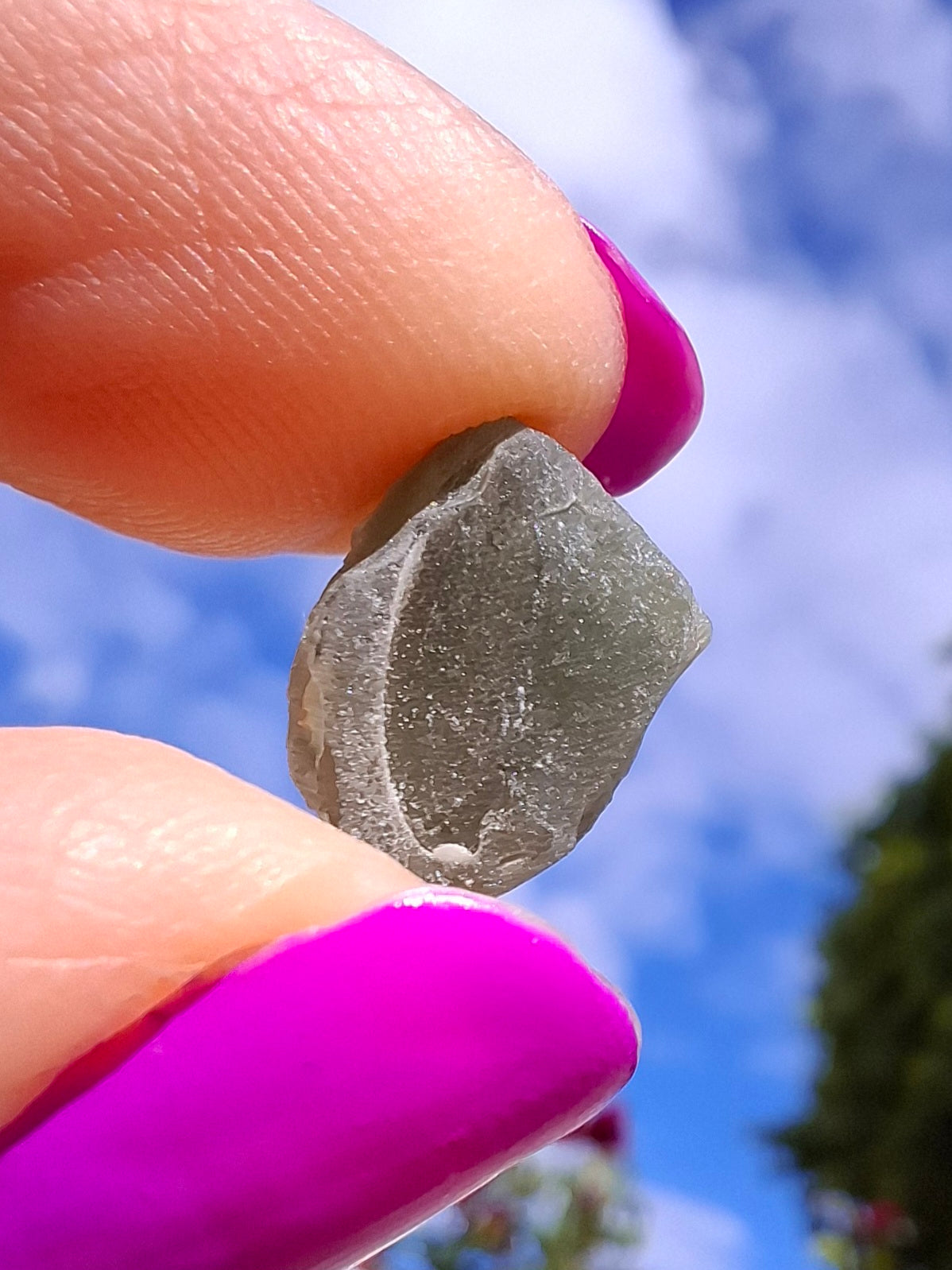 Moldavite Piece, 0.91g, Tektite (Ref: 1460)