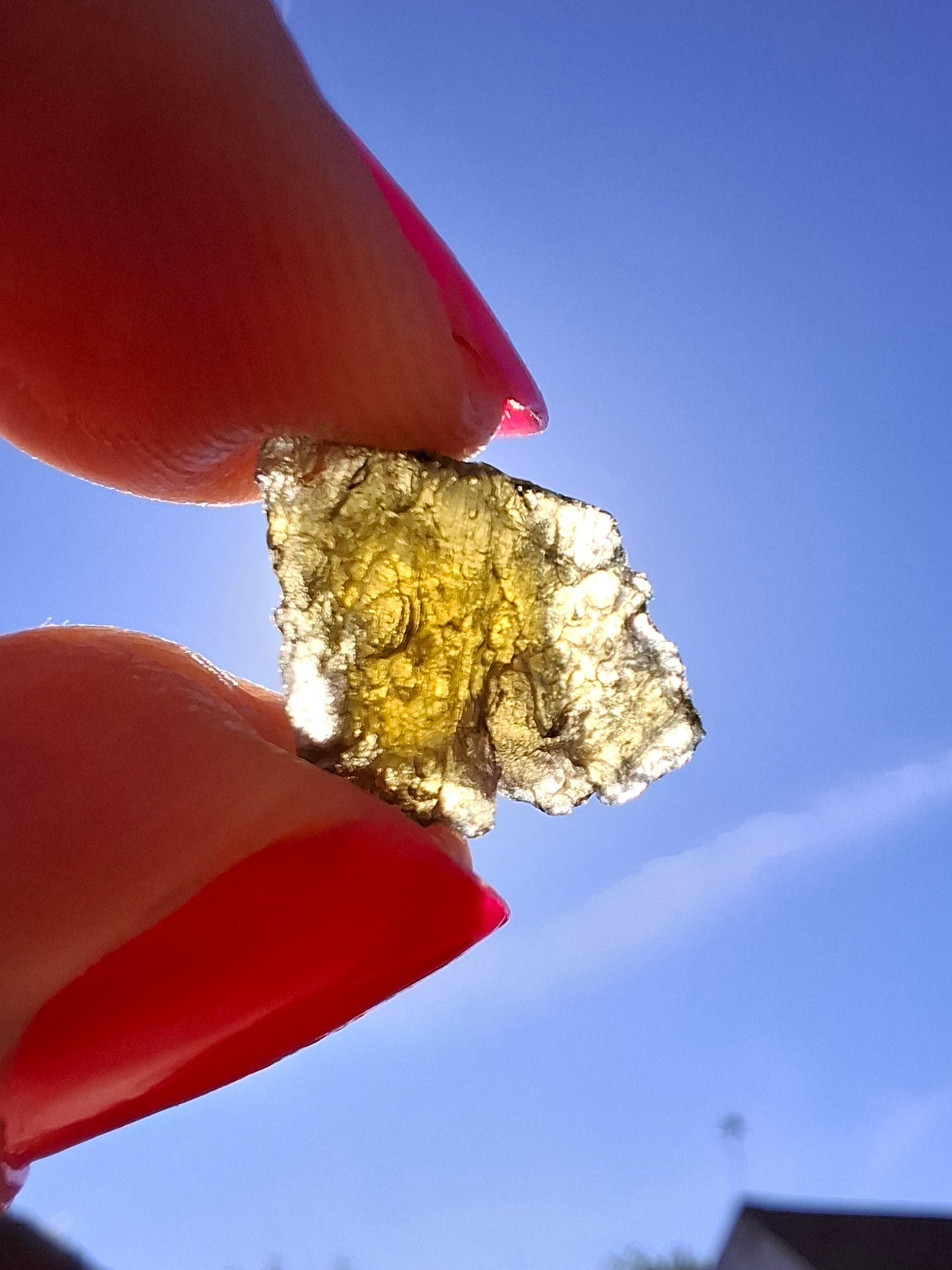 Moldavite Piece, 0.87g, Tektite (Ref: 231)