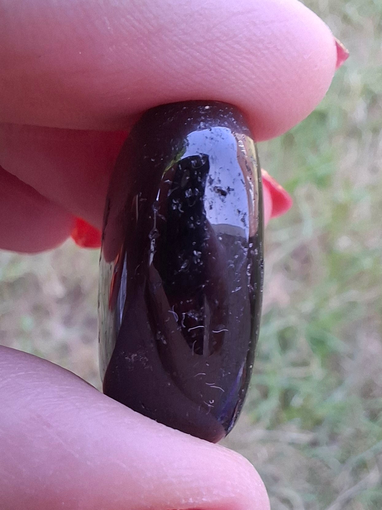 Black Tourmaline, Tumble Stone, Crystal (Ref: T215)