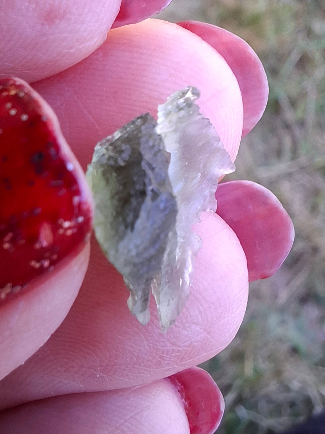 Moldavite Piece, 0.60g, Tektite (Ref: 1473)