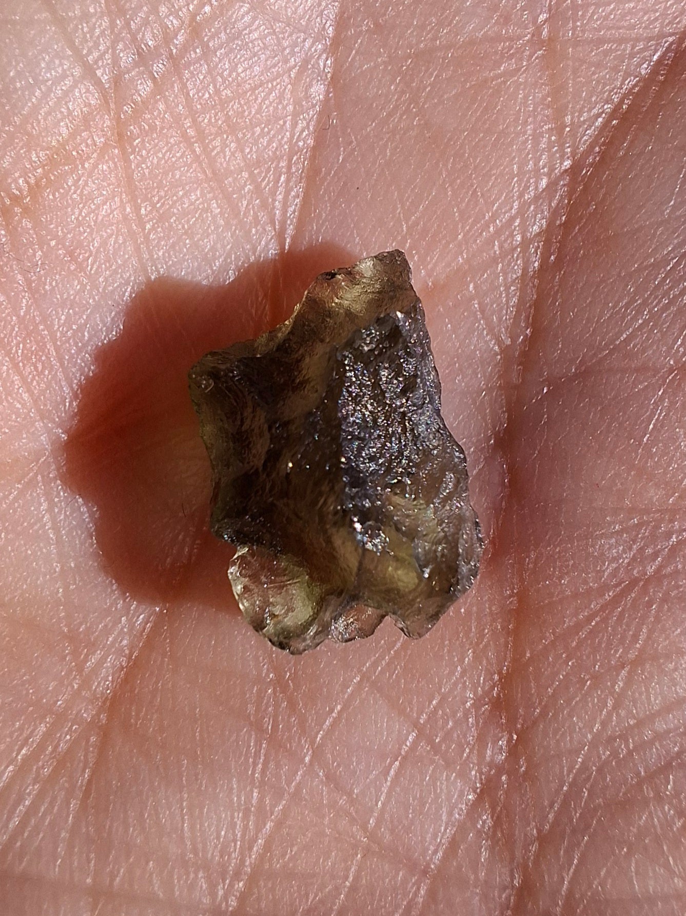 Moldavite Piece, 0.82g, Tektite (Ref: 1454)