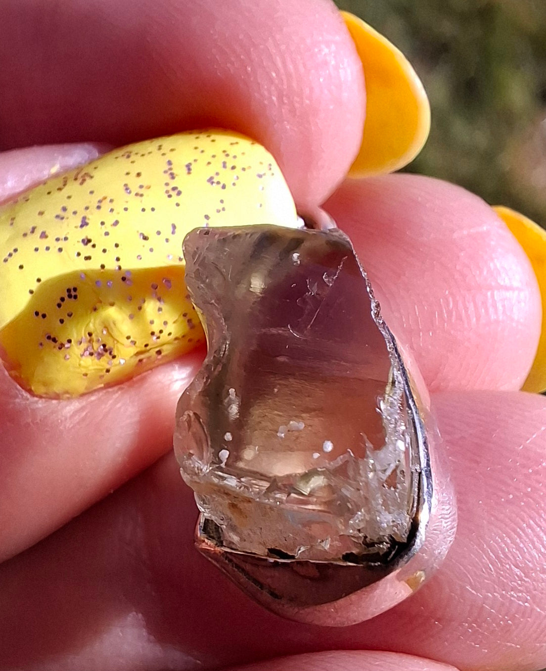 Libyan Desert Glass Pendant, 925 Silver, Tektite (Ref: LP105)