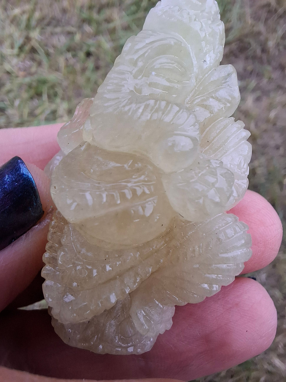 Libyan Desert Glass GANESHA craving, 31.21g, Tektite (Ref: Ganesha2)