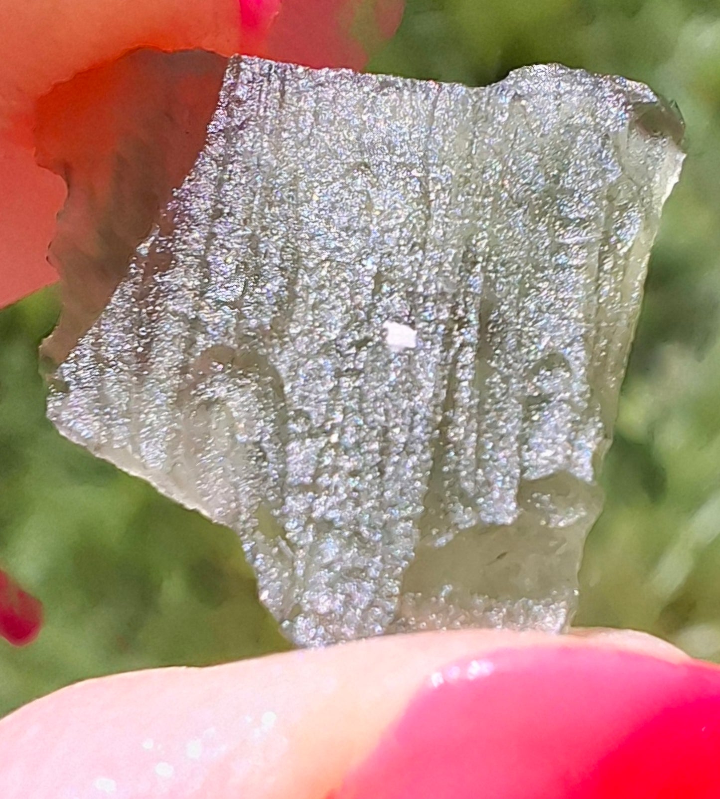 Moldavite Piece, 0.69g, Tektite (Ref: 1405)