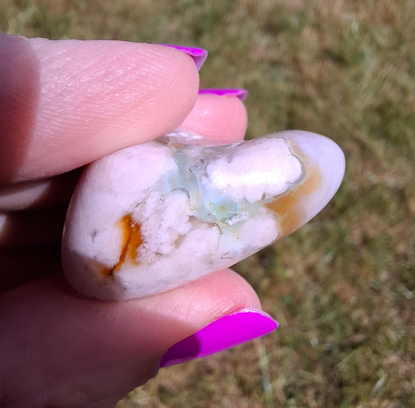 Flower Agate, Tumble Stone, Crystal (Ref: T74)