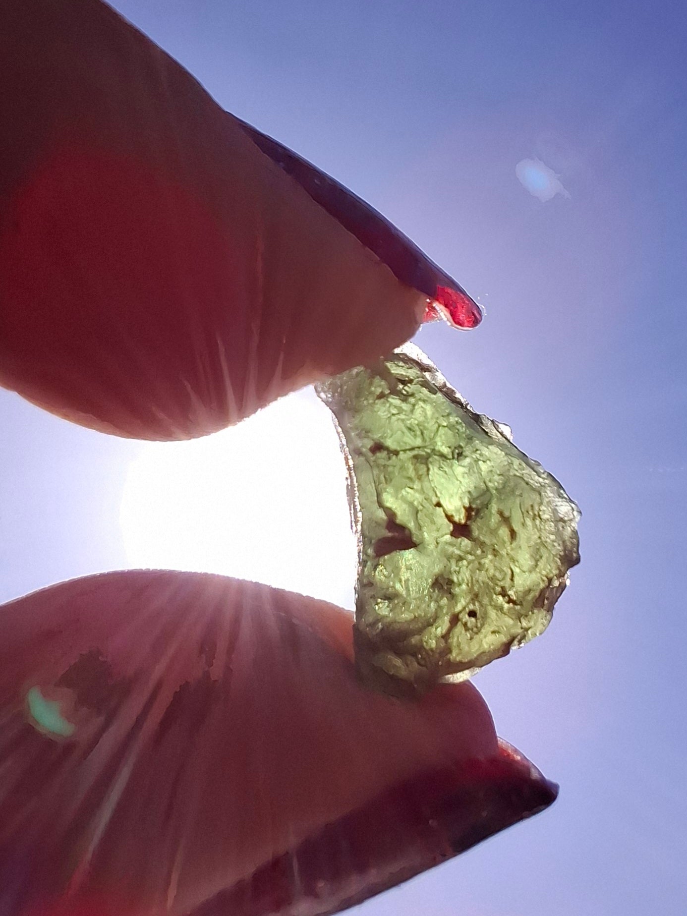 Moldavite Piece, 1.23g, Tektite (Ref: 1484)