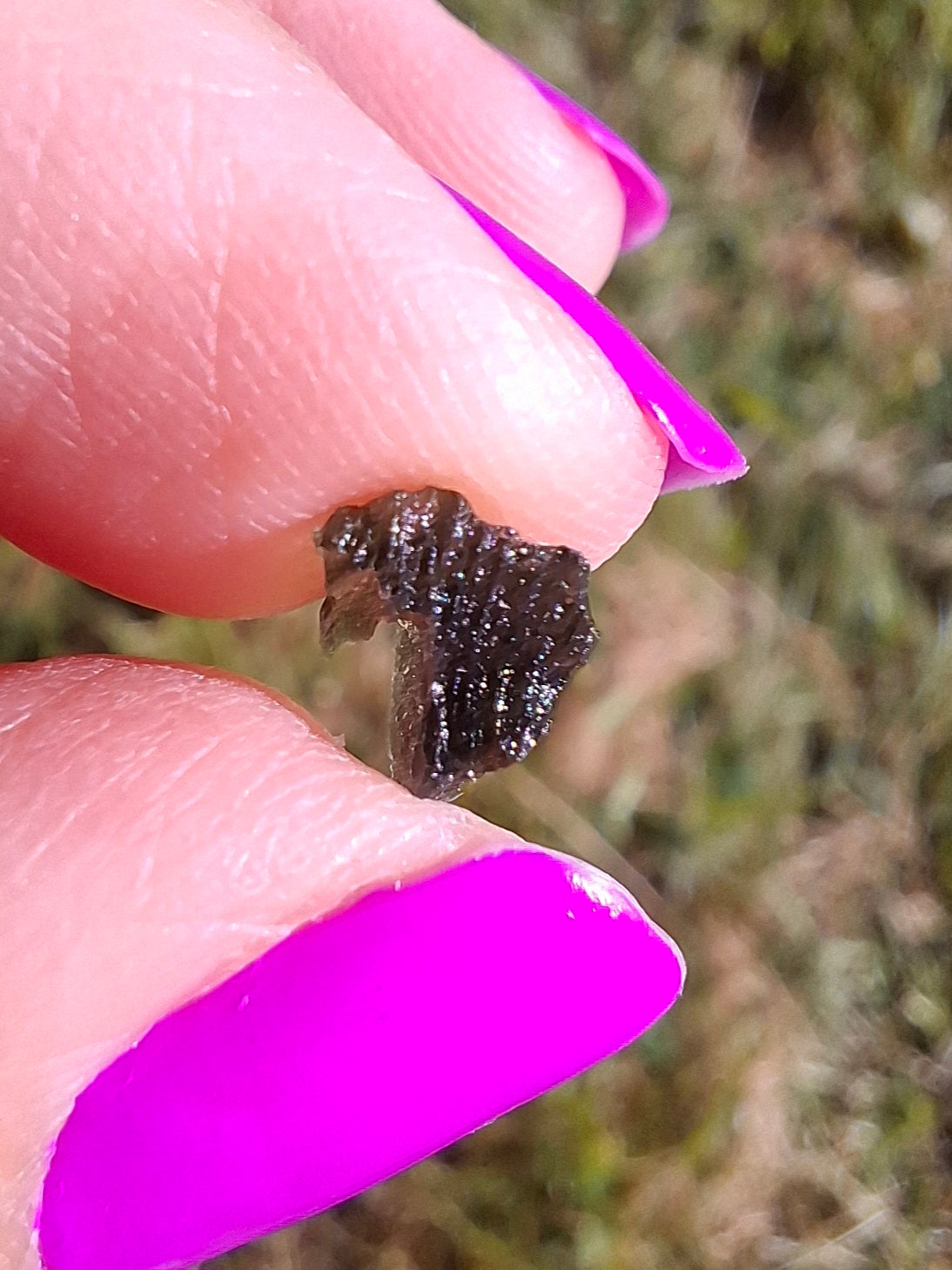 Moldavite Piece, 0.49g, Tektite (Ref: 1452)