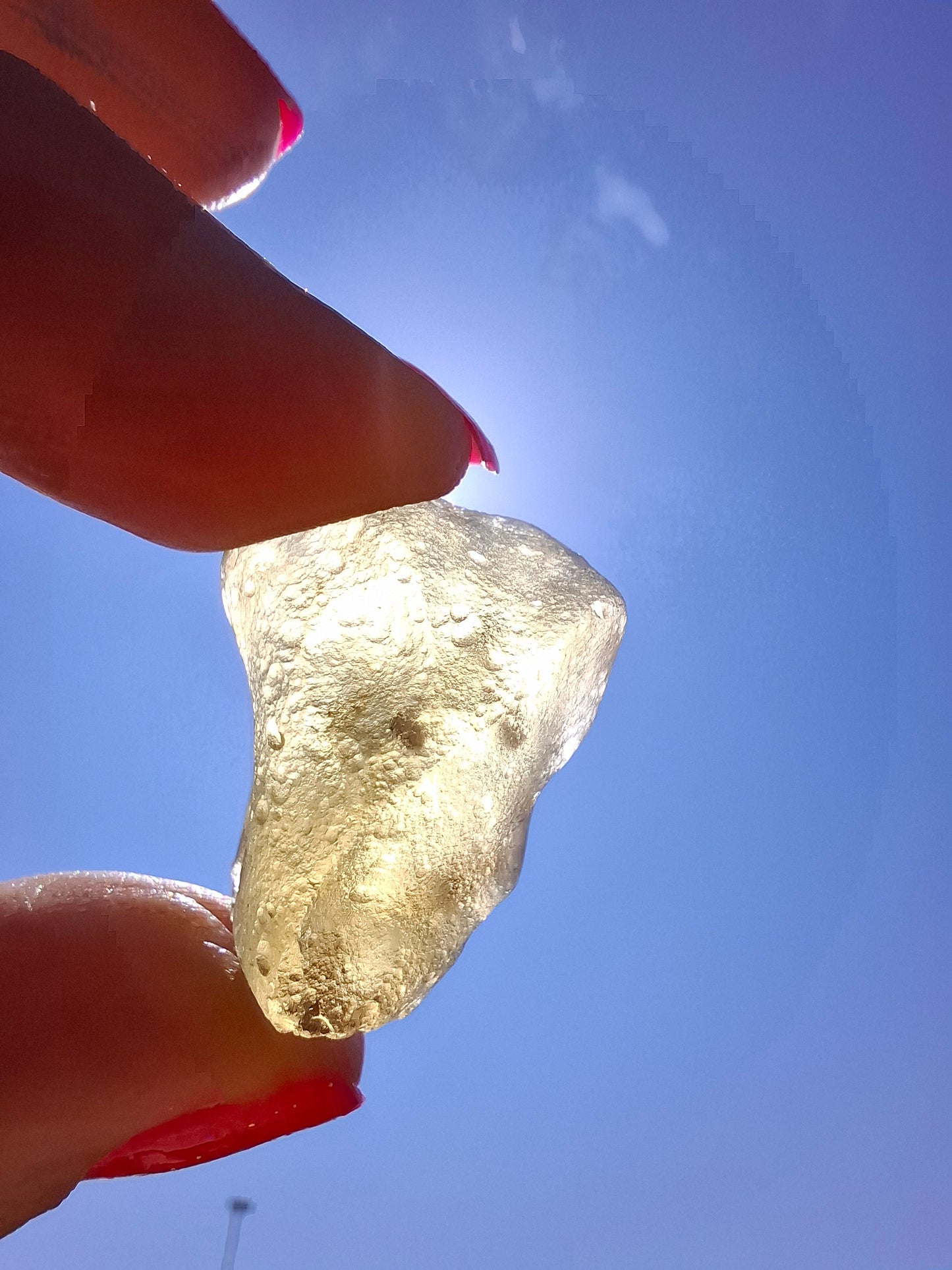 Libyan Desert Glass (darker) Piece, 7.32g, Tektite (Ref: L1369)